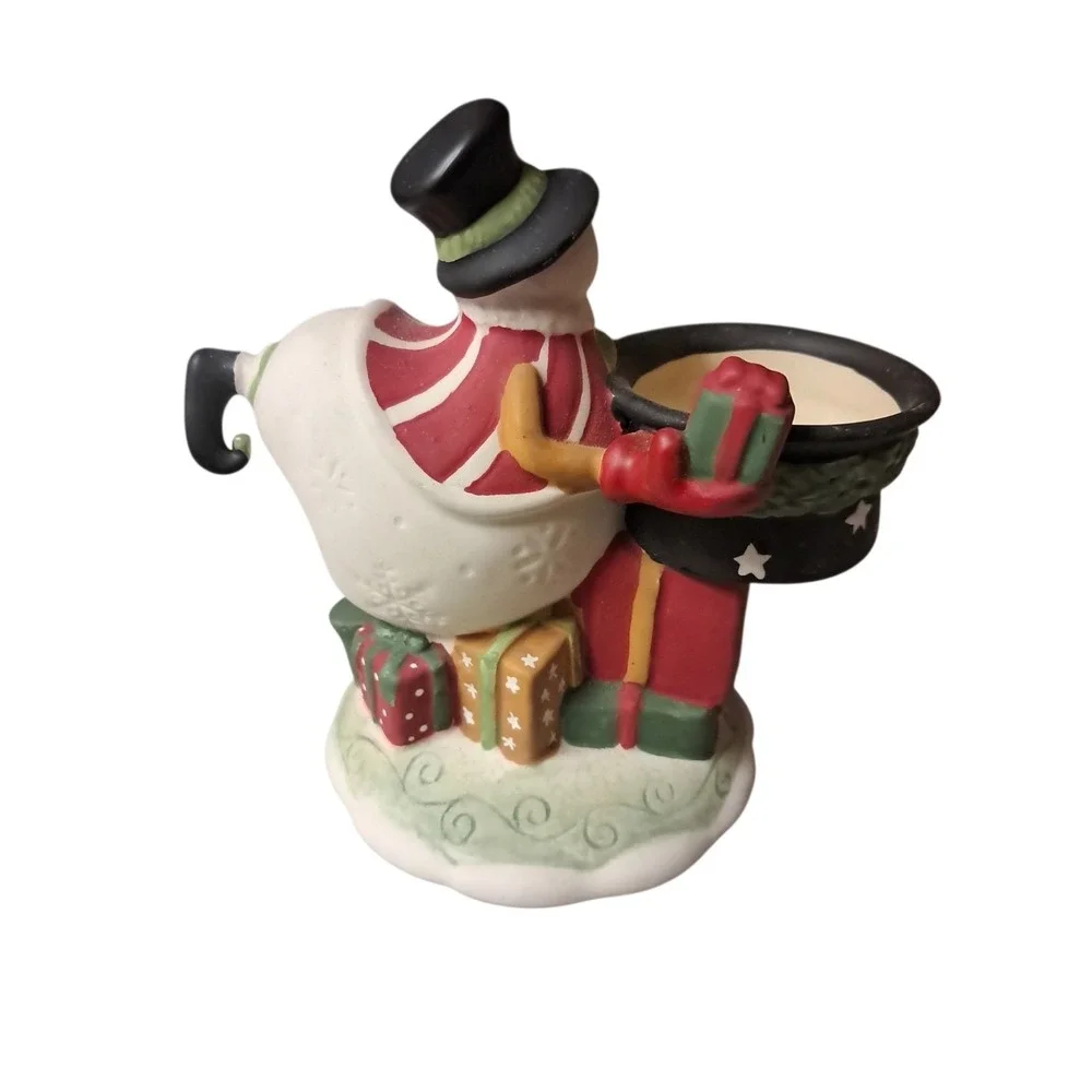 Yankee Candle Snowman Circus clown Christmas Tea Light Holder